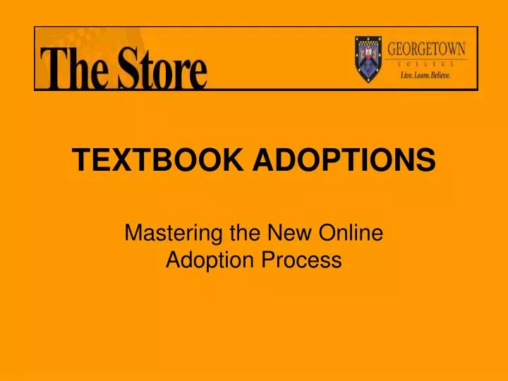 textbook adoptions