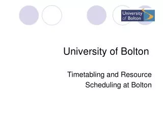 University of Bolton