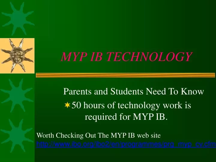 myp ib technology