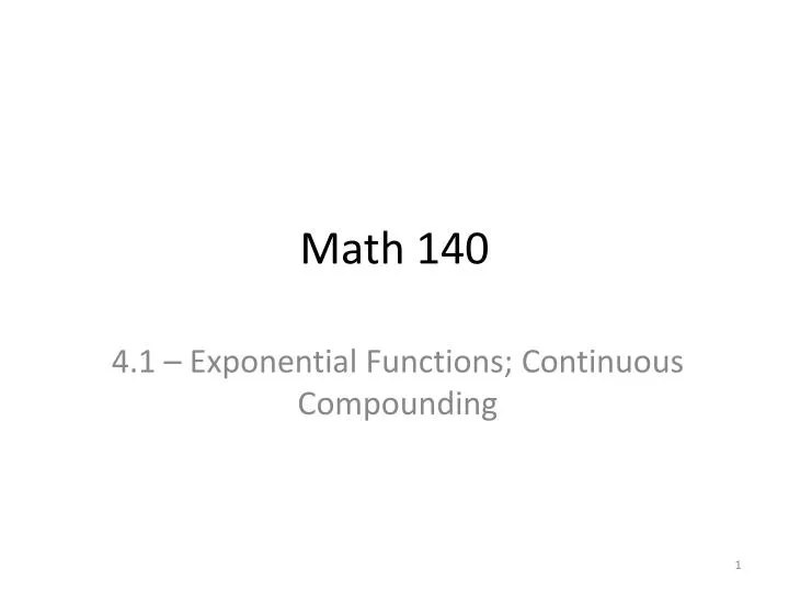 math 140