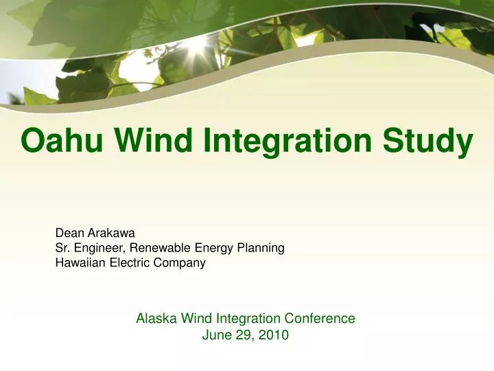 alaska wind integration conference june 29 2010