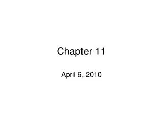 Chapter 11