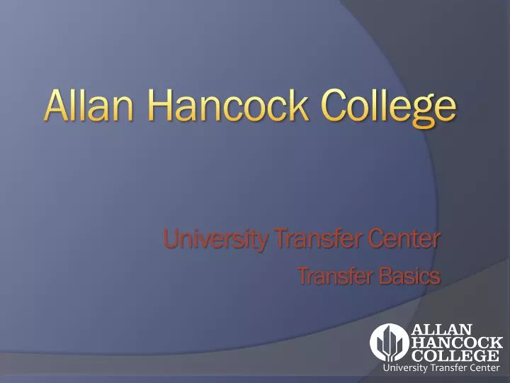 university transfer center transfer basics