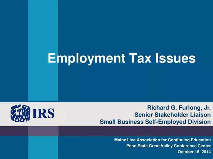employment tax issues