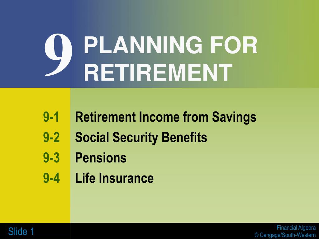 PPT - PLANNING FOR RETIREMENT PowerPoint Presentation, free download ...
