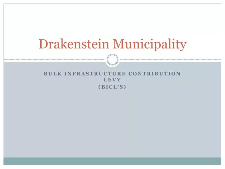 drakenstein municipality