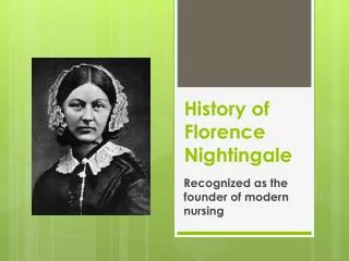 History of Florence Nightingale