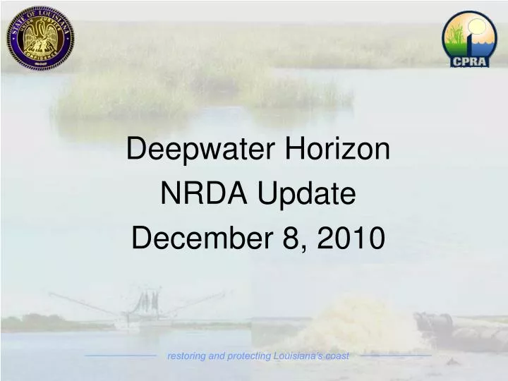 deepwater horizon nrda update december 8 2010
