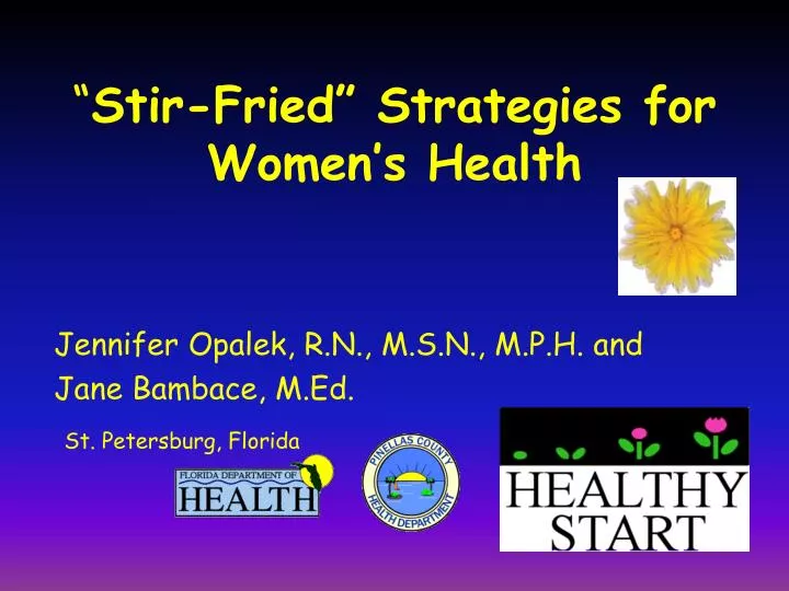 stir fried strategies for women s health