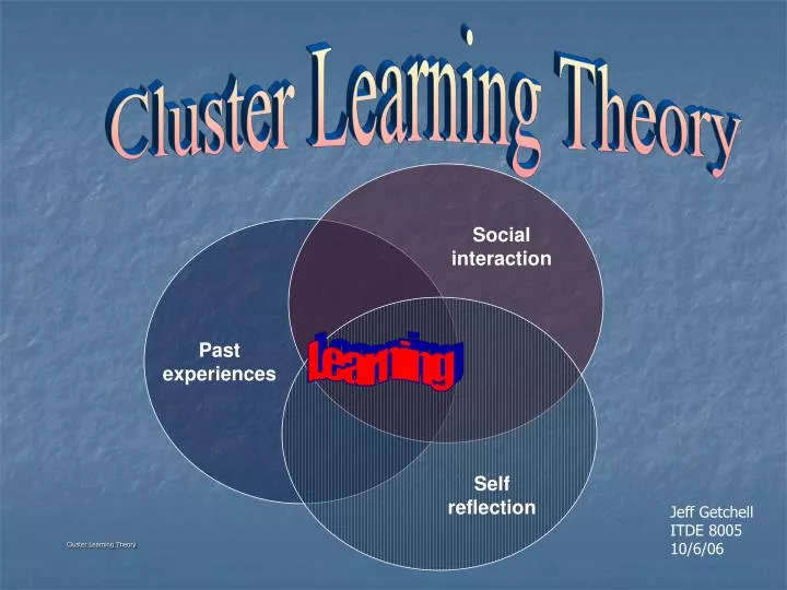 cluster learning theory