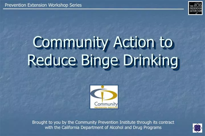 community action to reduce binge drinking