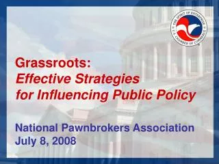 Grassroots: Effective Strategies for Influencing Public Policy