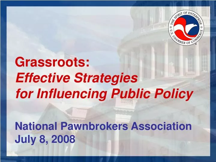 grassroots effective strategies for influencing public policy