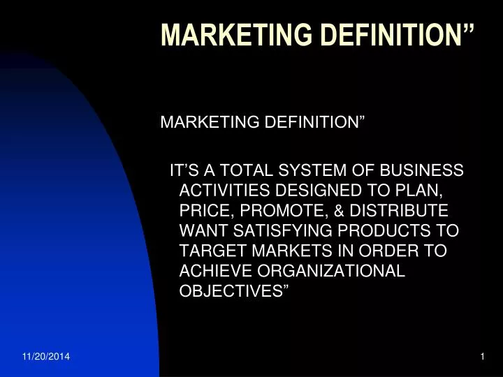 marketing definition