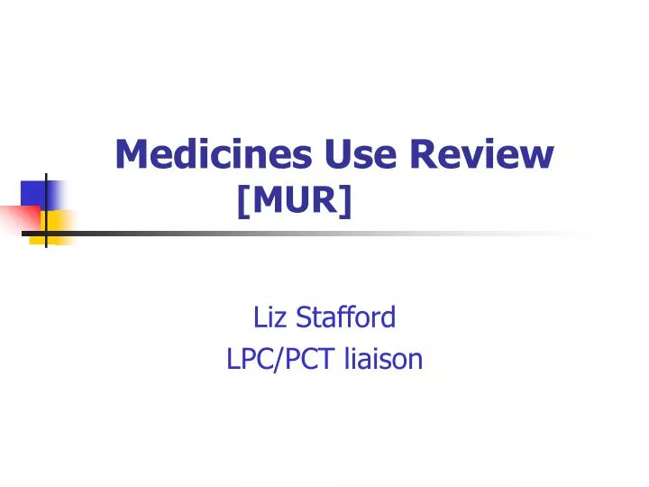 medicines use review mur