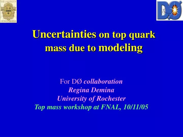 uncertainties on top quark mass due to modeling