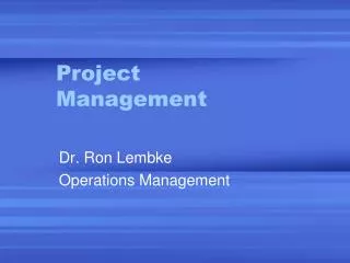 Project Management