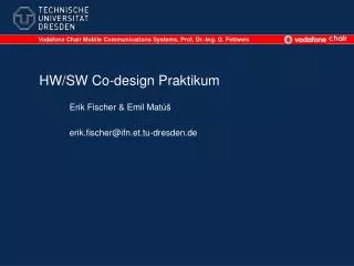 HW/SW Co-design Praktikum