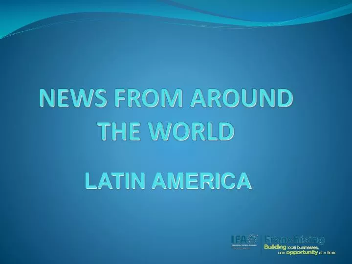 news from around the world