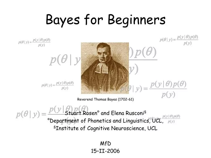 bayes for beginners