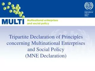 Multinational enterprises and social policy