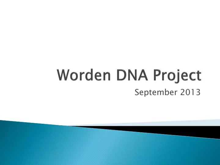 worden dna project