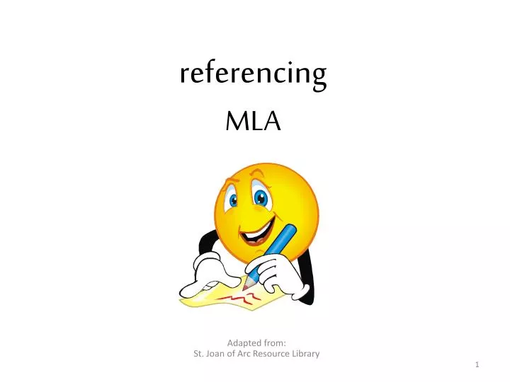 referencing mla