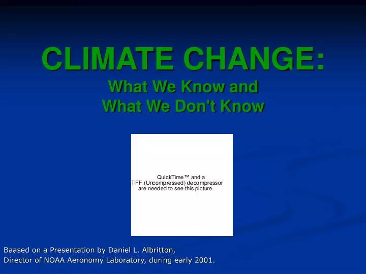 climate change what we know and what we don t know