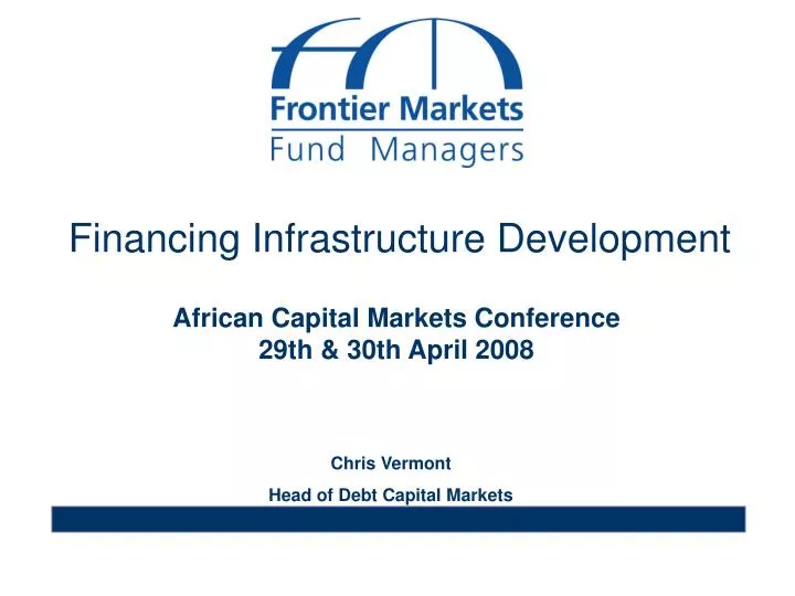 financing infrastructure development