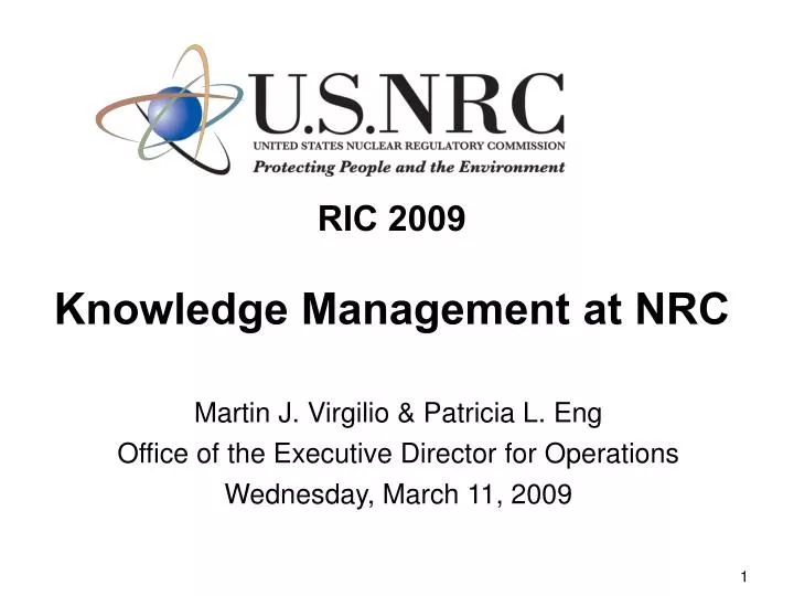 ric 2009 knowledge management at nrc