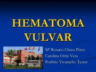hematoma vulvar