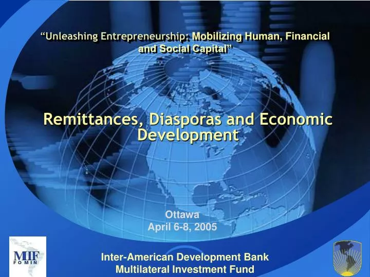 unleashing entrepreneurship mobilizing human financial and social capital
