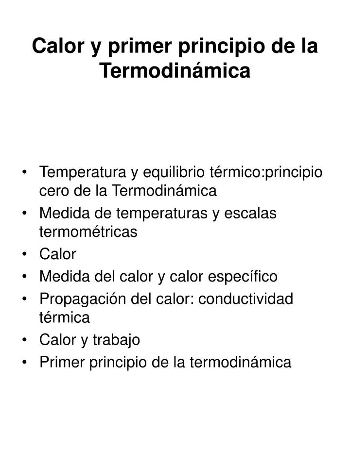 calor y primer principio de la termodin mica