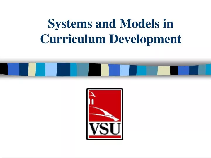 systems and models in curriculum development