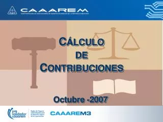 c lculo de c ontribuciones