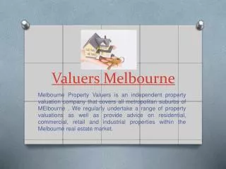 Valuation Melbourne