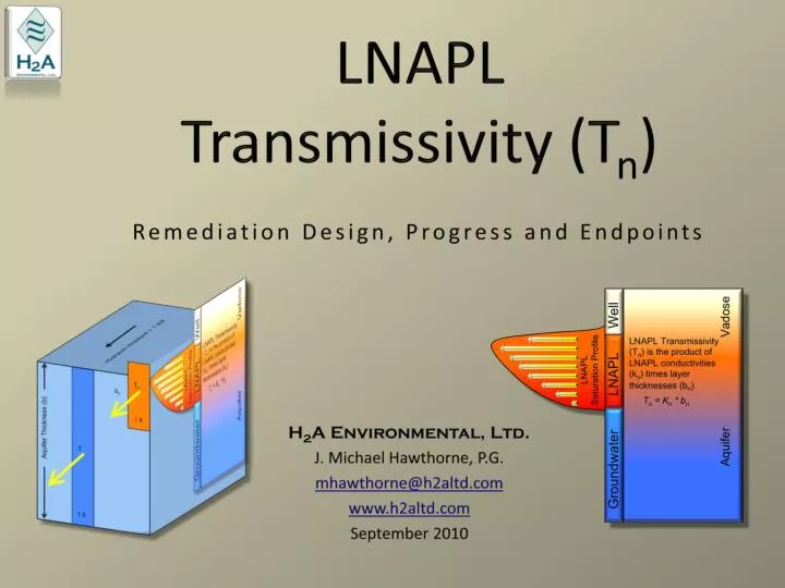 lnapl transmissivity t n remediation design progress and endpoints