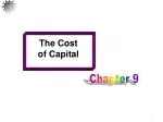 The Cost of Capital - slide 1