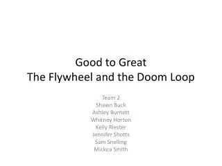 Good to Great The Flywheel and the Doom Loop