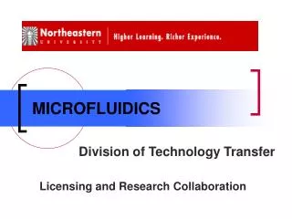 MICROFLUIDICS