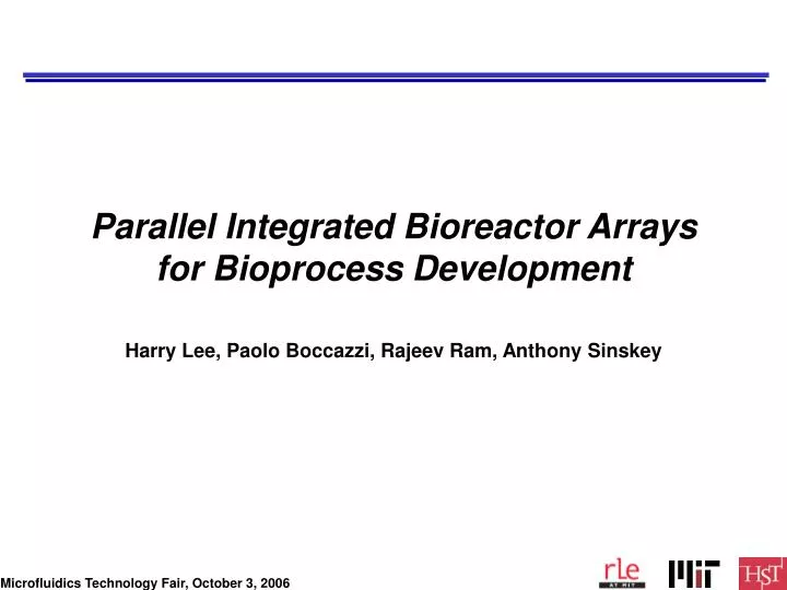 parallel integrated bioreactor arrays for bioprocess development