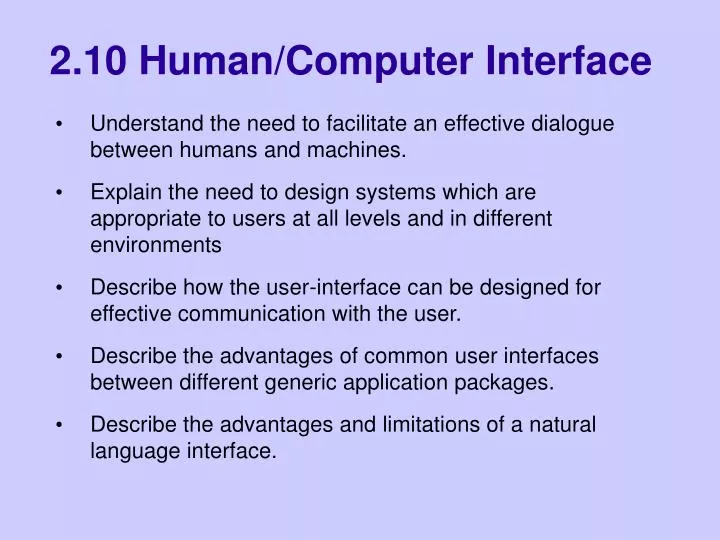 2 10 human computer interface