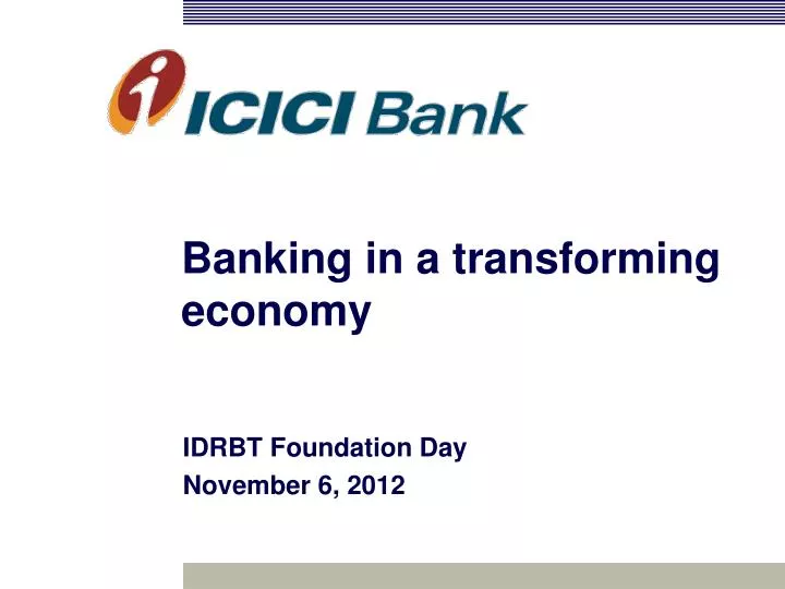 banking in a transforming economy