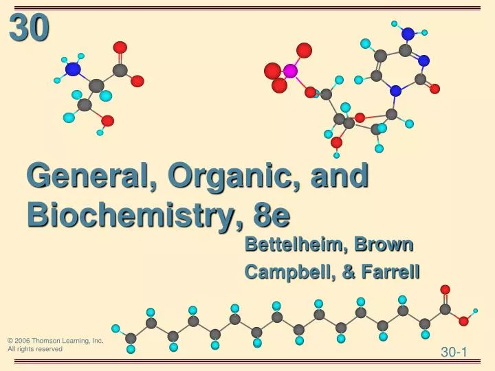 general organic and biochemistry 8e