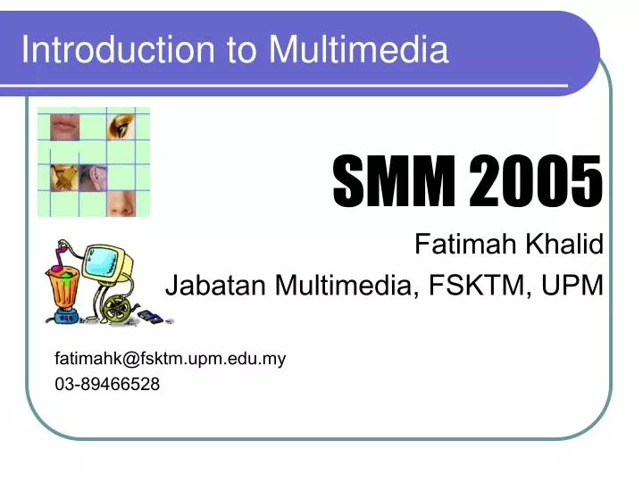 introduction to multimedia