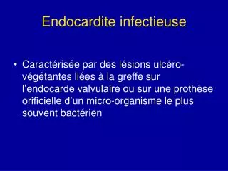 endocardite infectieuse