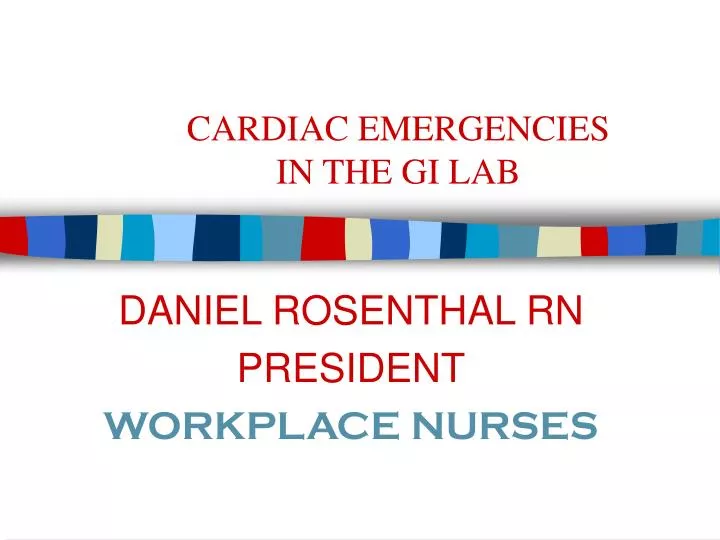 cardiac emergencies in the gi lab