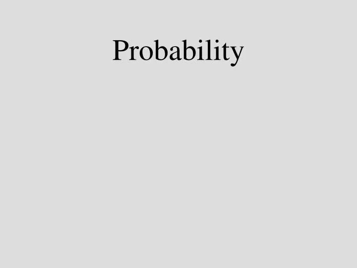 probability