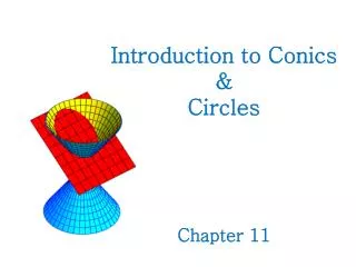 Introduction to Conics &amp; Circles Chapter 11