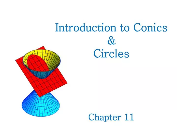 introduction to conics circles chapter 11